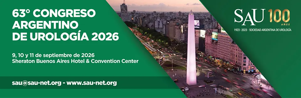 Banner del 63° Congreso Argentino de Urología 2026